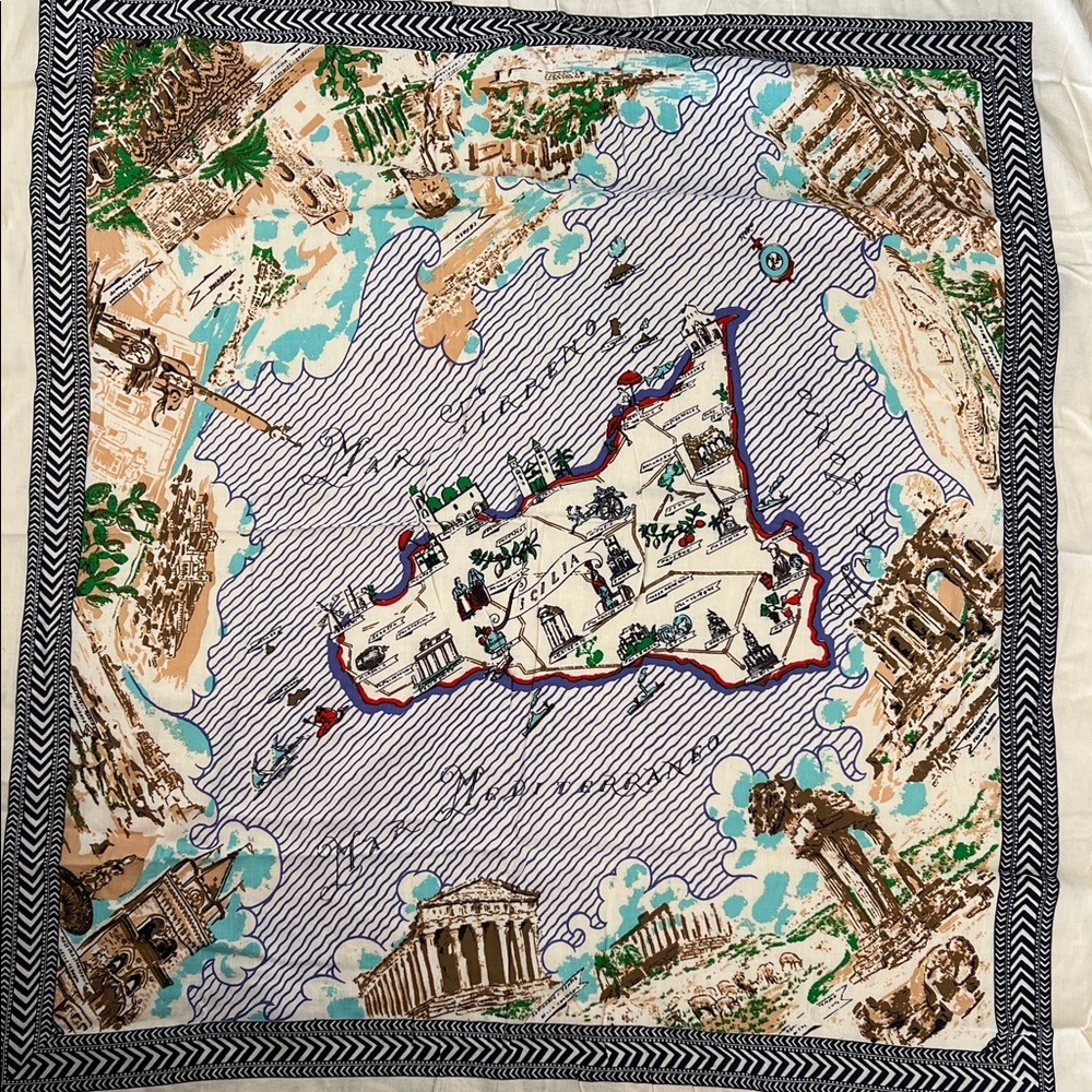 JCrew Sicilia Printed Scarf